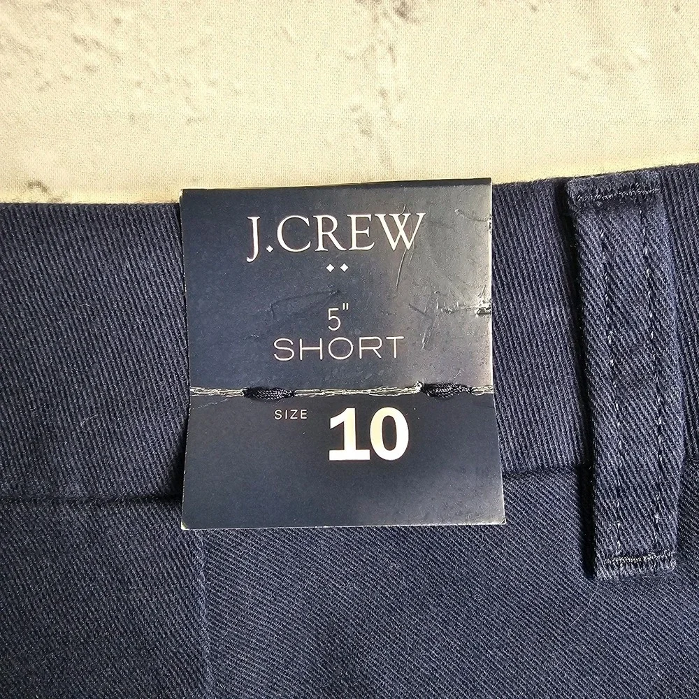 NEW J.Crew Classic Chino Shorts Womens Size 10 Navy Blue 5